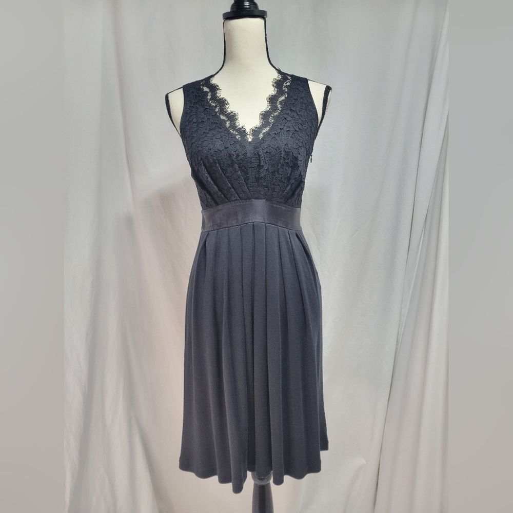 Banana Republic eyelash lace silk sleeveless midi dress size 2, New Without Tags